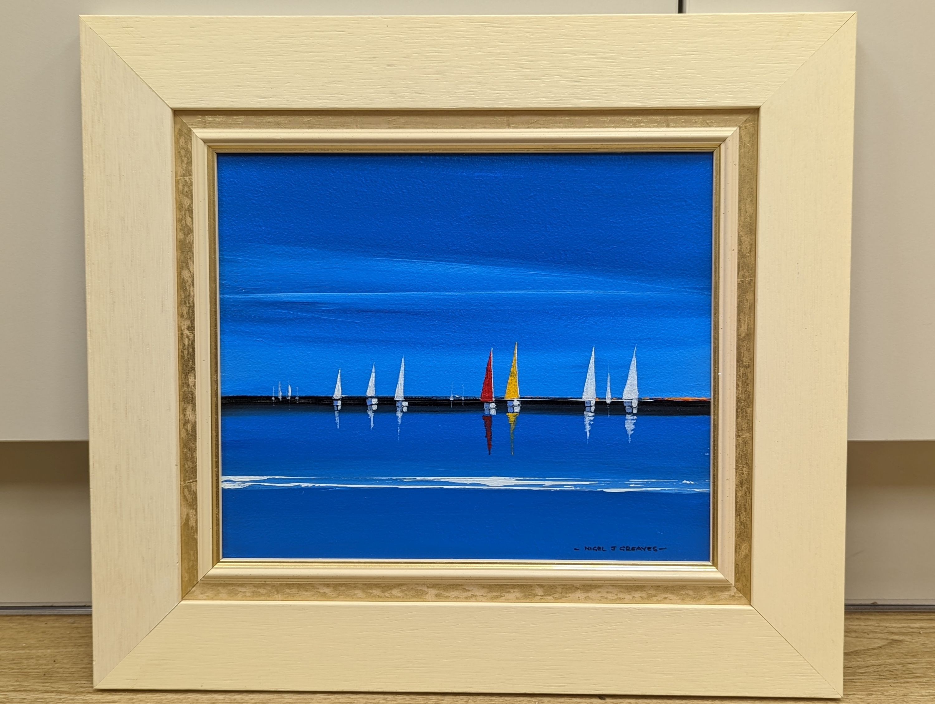 Nigel Greaves (b.1948), acrylic on board, 